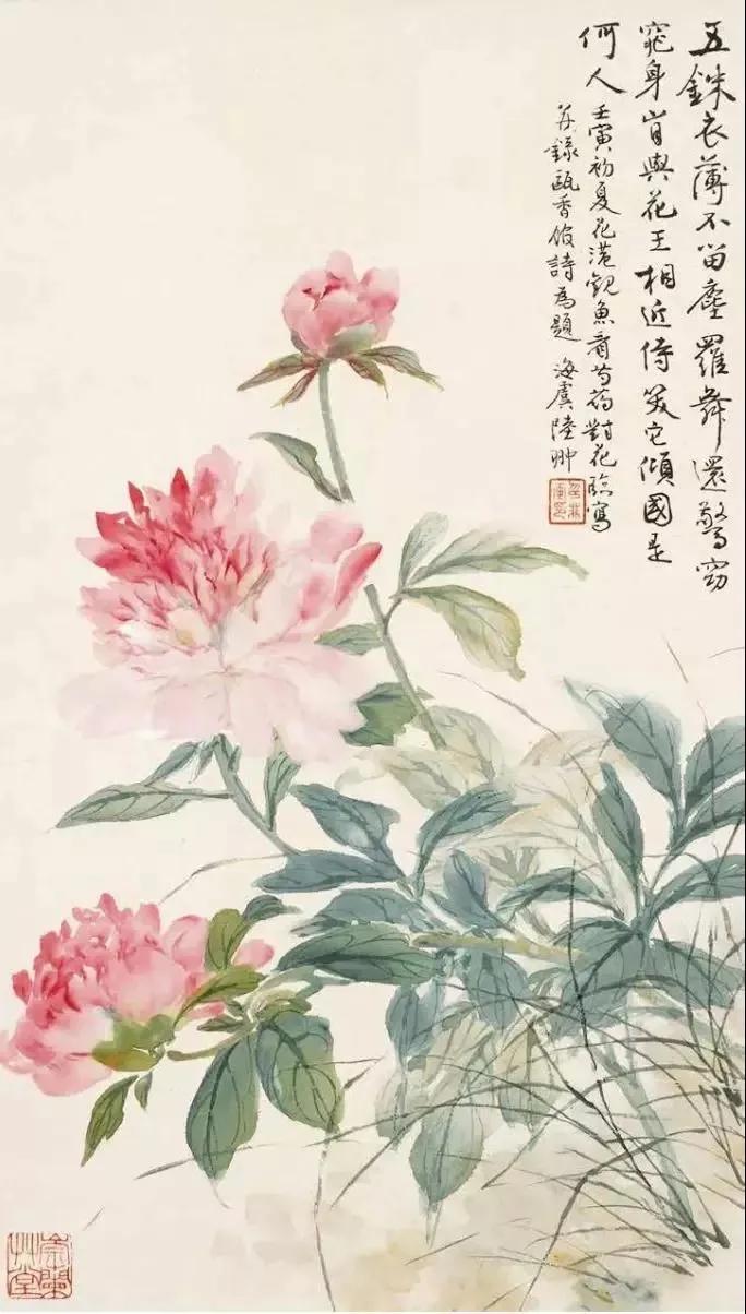 Лу Ифэй. Эскиз пиона. 1961